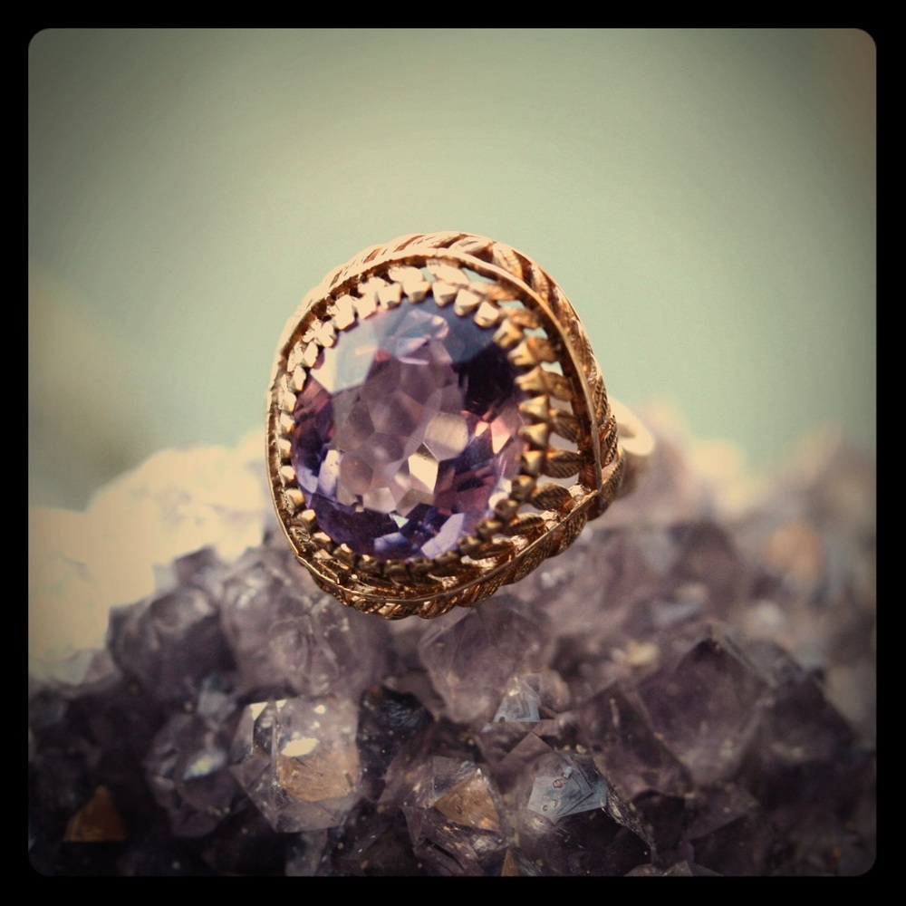 Vintage Gold & Amethyst (February’s birthstone!)